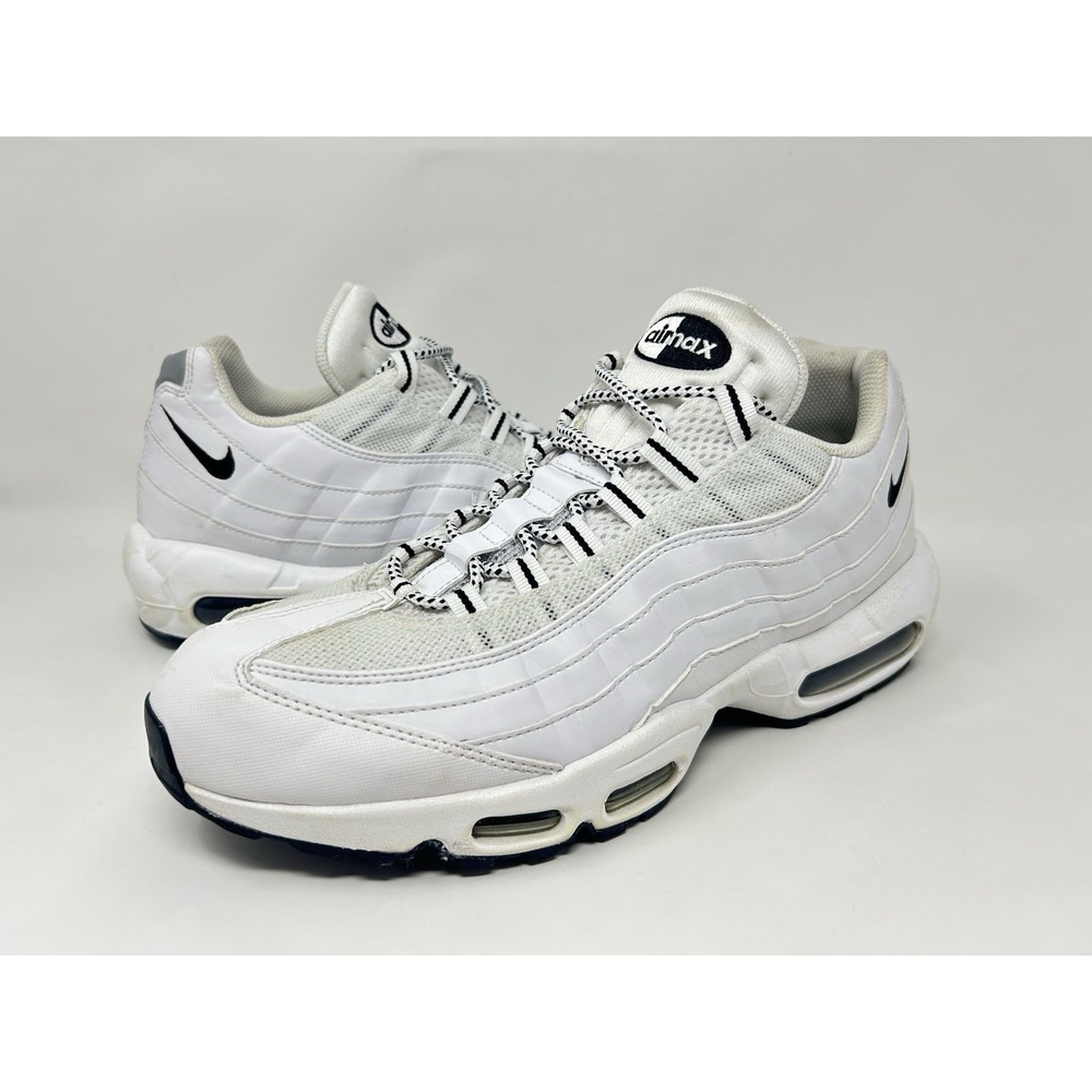 Nike Air Max 95 Triple White Black Mens Shoes 609048-109 Size 12